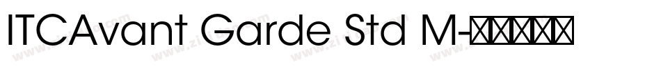 ITCAvant Garde Std M字体转换